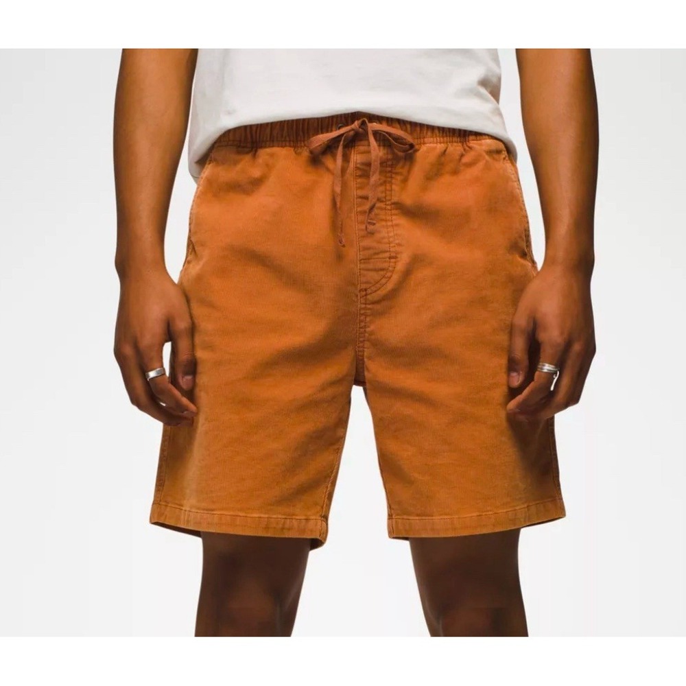 prAna Canyon Camp Shorts Mens XL ORGANIC COTTON‎ Earthbound Corduroy PullOn 7"
